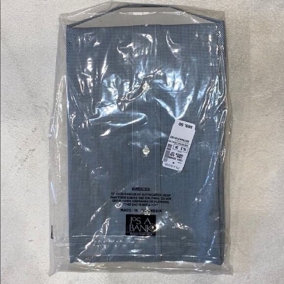 Jos. A Bank executive collection green buffalo plaid button front shirt | Sz 16 - Picture 5 of 6